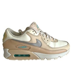 Nike Air Max Women’s 90 “Mama” Fuzzy Phantom Metallic Streetwear Sneakers SZ 9.5